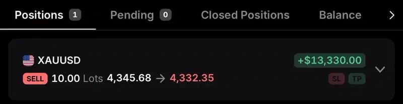 Member gold trading result screenshot 12